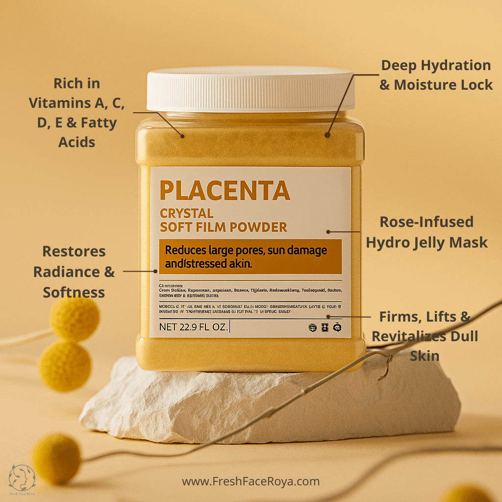 Placenta Crystal Soft Film Powder - Facial Jelly Mask