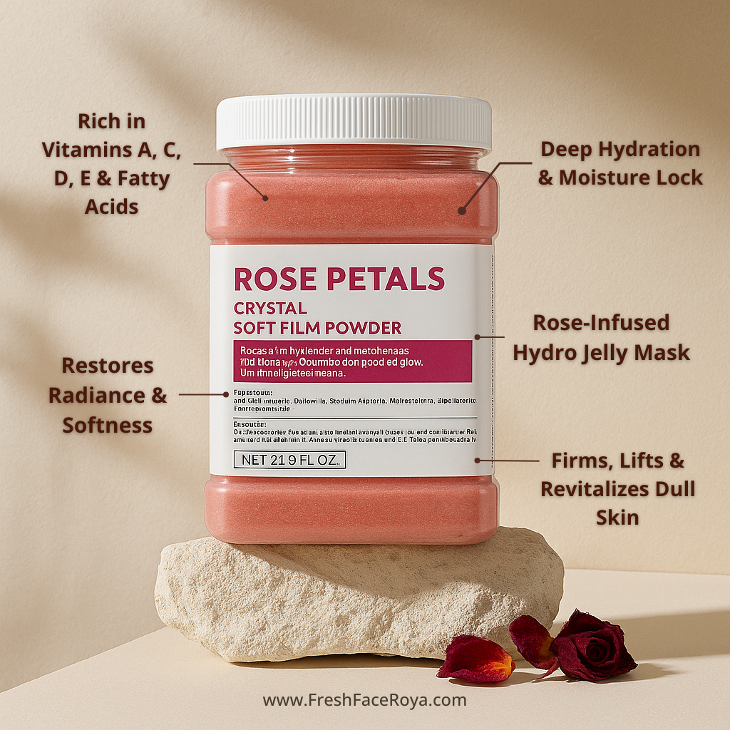 Rose Petals Crystal Soft Film Powder - Facial Jelly Mask