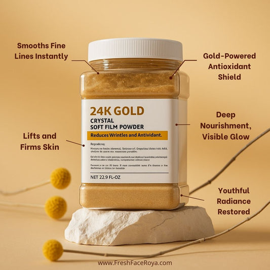 24K Gold Crystal Soft Film Powder - Facial Jelly Mask
