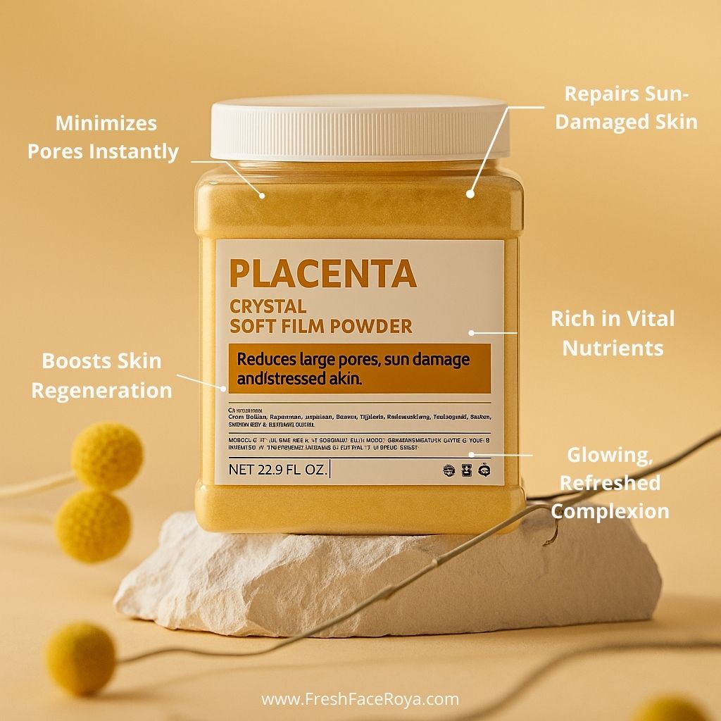 Placenta Crystal Soft Film Powder - Facial Jelly Mask