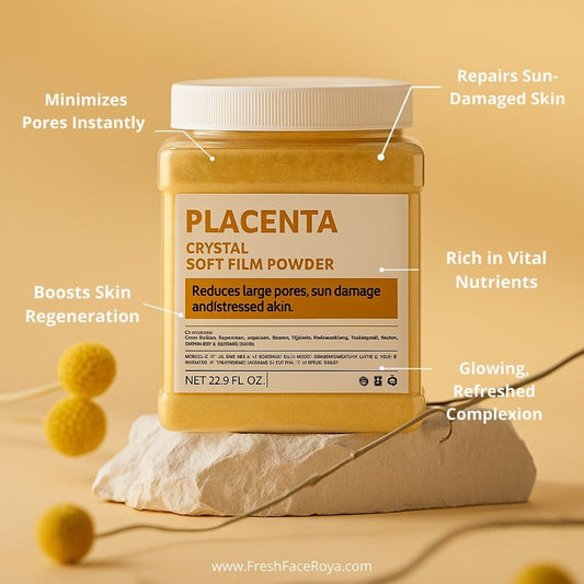 Placenta Crystal Soft Film Powder - Facial Jelly Mask